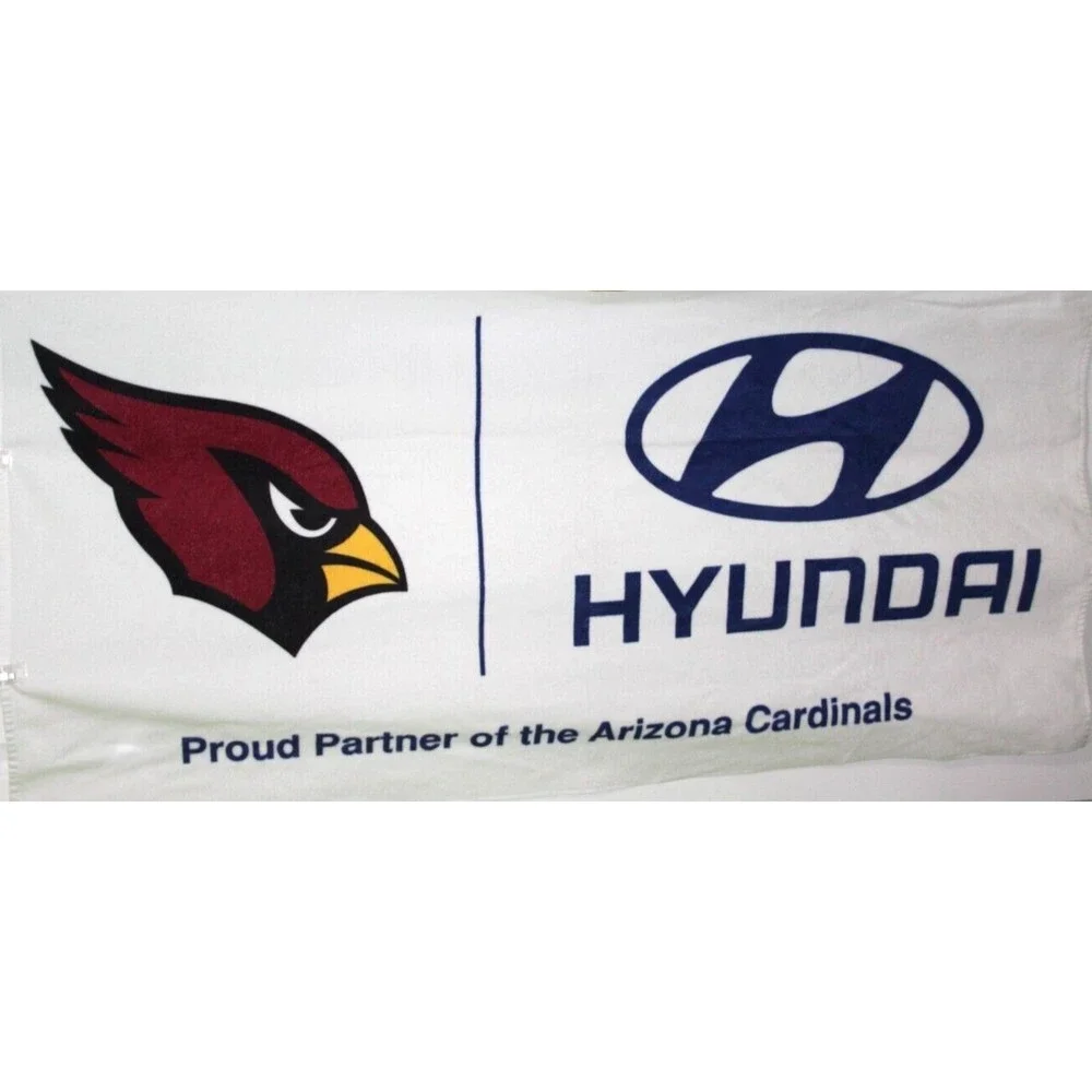 WinCraft Arizona Cardinals Hundai 100% Cotton 29 x 60